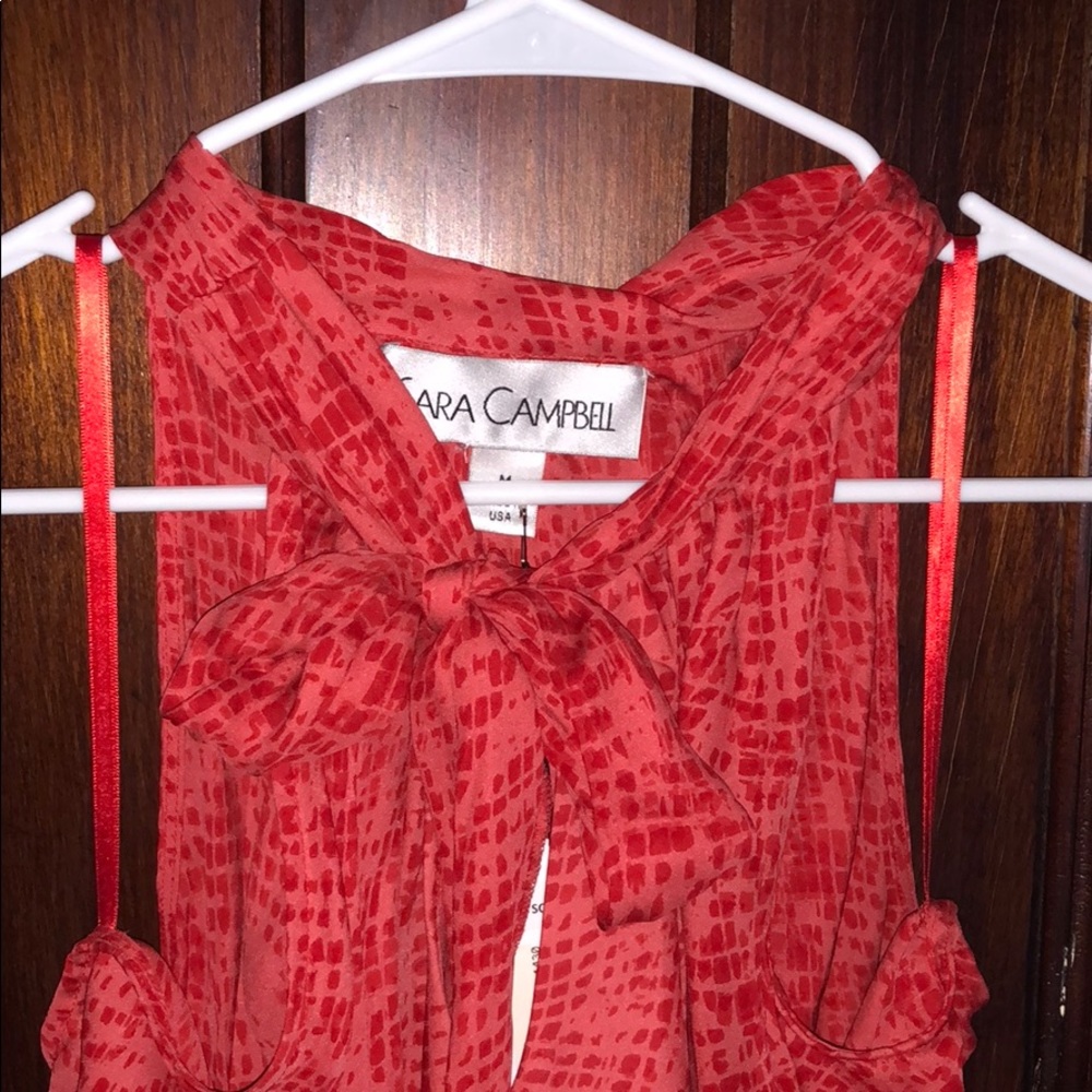 Sara Campbell NWT red blouse